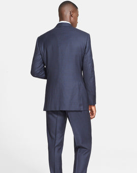 Classic Fit Three-Piece Check Suit